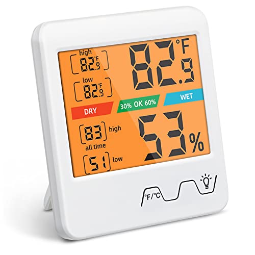 Baby Nursery Temperature - Высокоточный цифровой термометр-гигрометр с подсветкой, монитор
