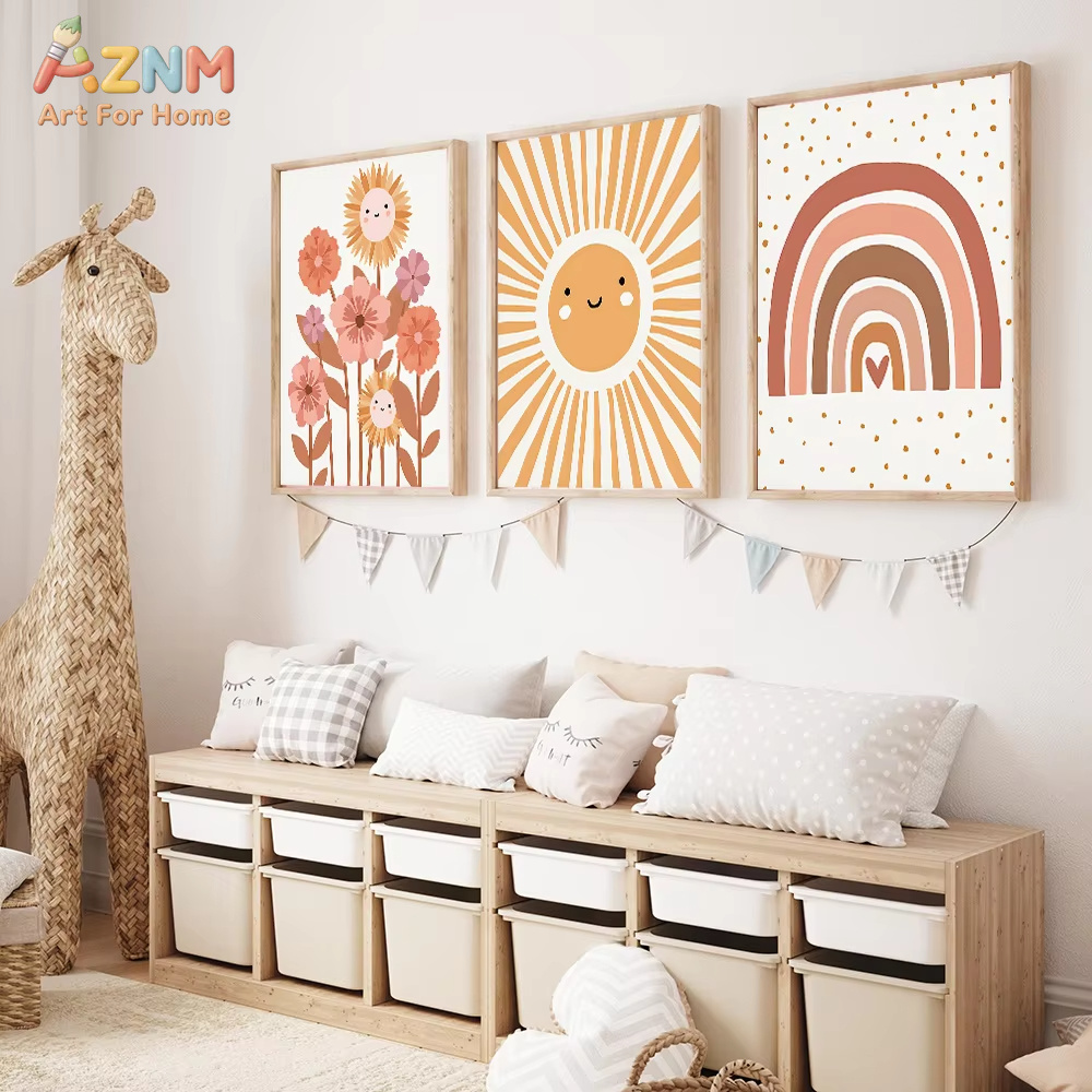 Baby Nursery Neutral - AZNM Картина на холсте в стиле