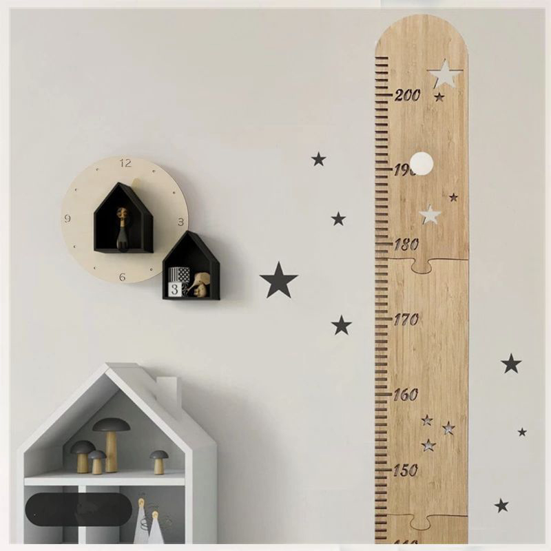 Baby Nursery Ornaments - 5 листов, скандинавская деревянная детская линейка