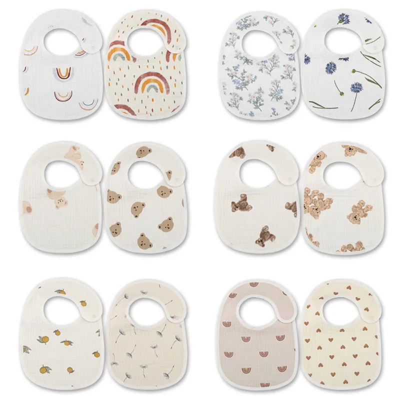 Baby Nursery Set - 2 шт./компл. водонепроницаемые детские нагрудники, хлопковые