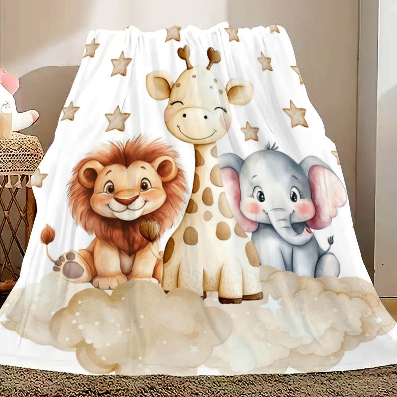 Baby Nursery Accessories - Фланелевое одеяло VIKAMA с мультяшным животным