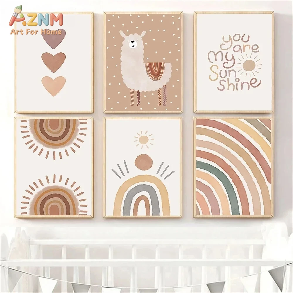 Baby Nursery Neutral - AZNM Постер на холсте в стиле