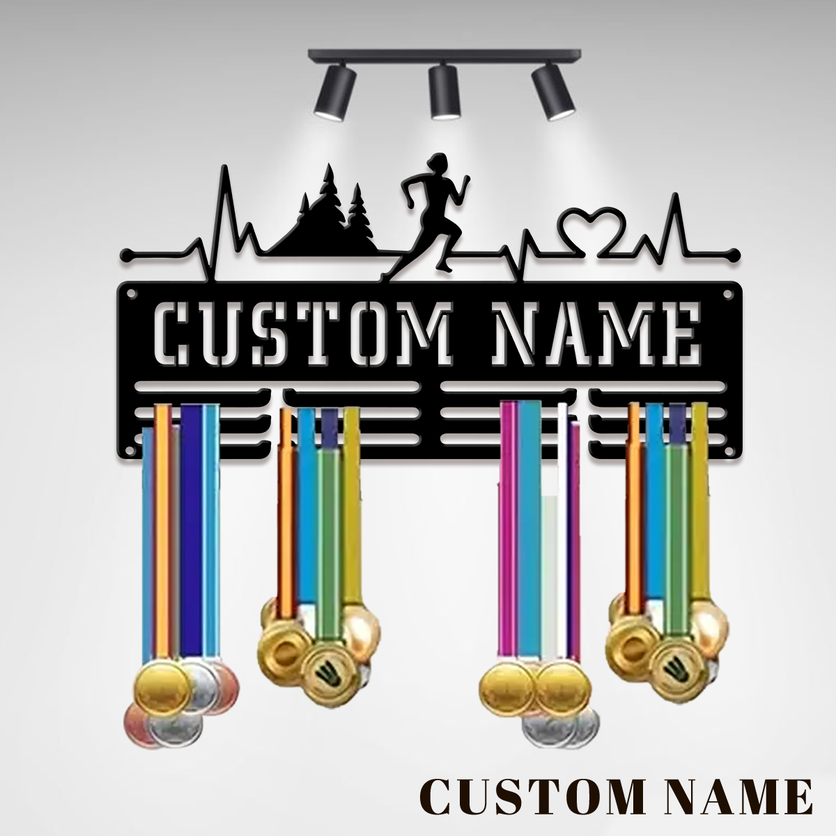 Baby Nursery Ornaments - Подставка для металлических медалей Custom Marathon