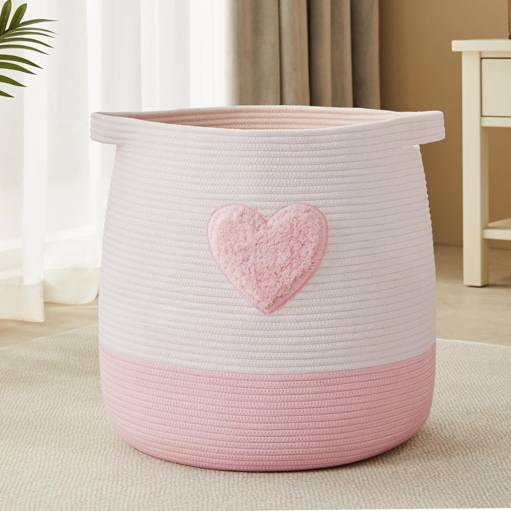 Laundry Hamper Nursery - Розовая корзина для белья для детей,