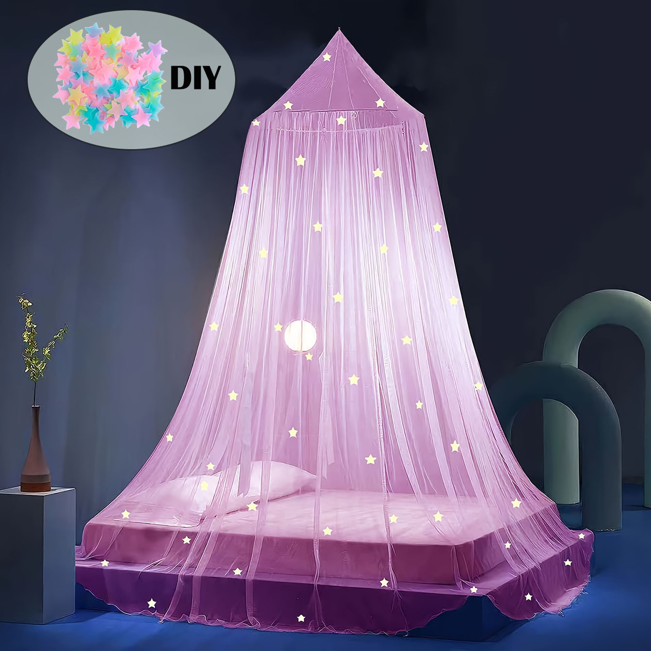 Baby Nursery Accessories - Светящаяся купольная москитная сетка для детской