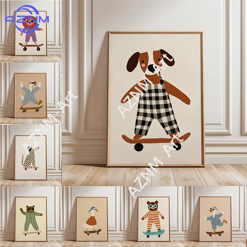 Baby Nursery Ornaments - 1 шт. Забавный постер с животными