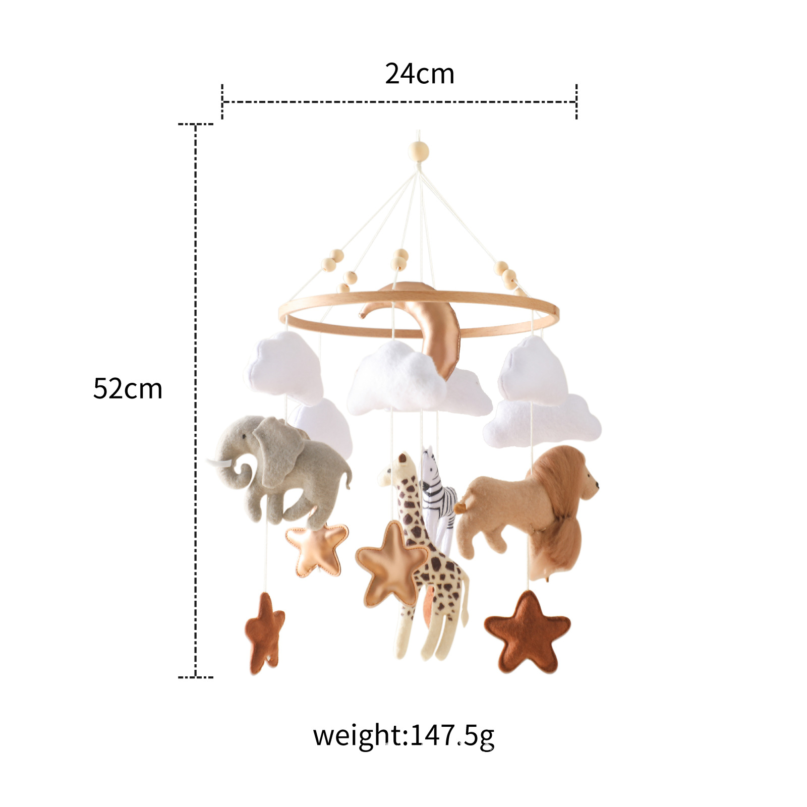 Baby Nursery Crib - Лидер продаж, скандинавская фетровая детская кроватка