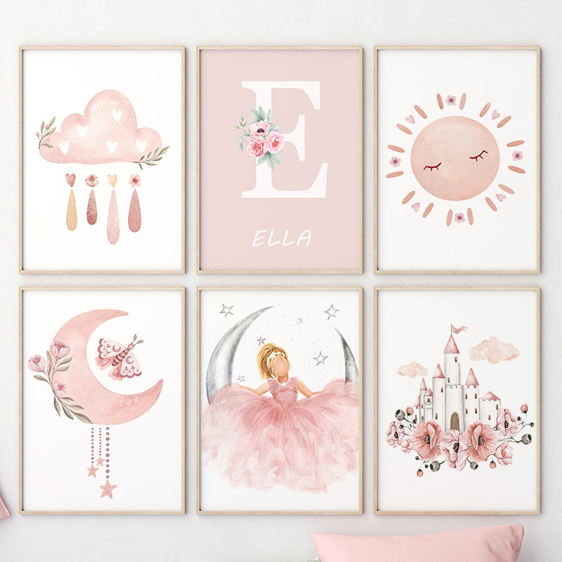 Розовый Ангел Девушка Солнце Л – обзор и цена Baby Nursery Animal Prints