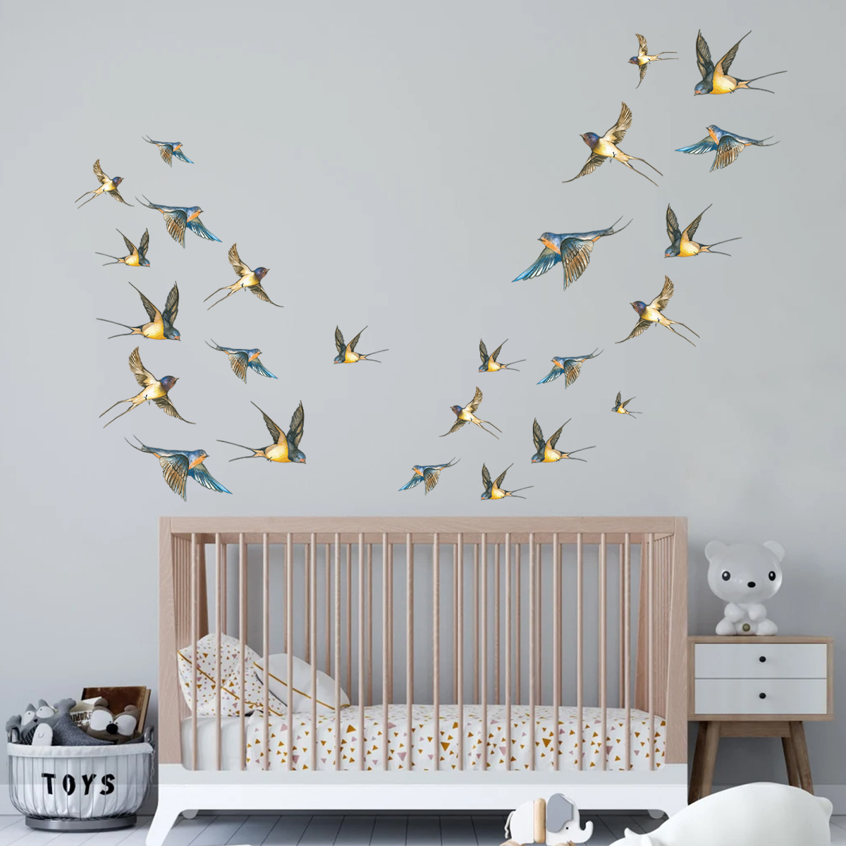 4 шт., разноцветные наклейки н – обзор и цена Baby Nursery Accessories