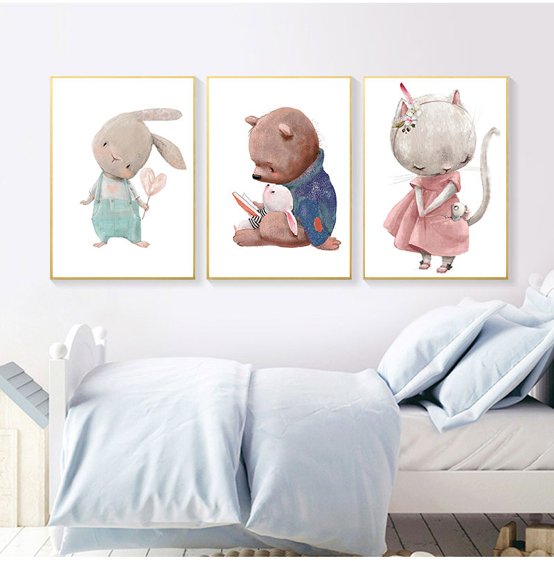 1 шт. безрамный декоративный х – обзор и цена Baby Nursery Animal Prints
