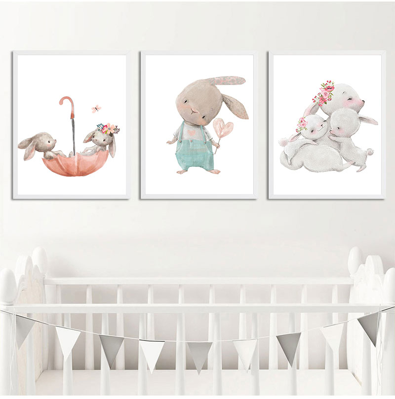 1 шт. безрамный декоративный х – обзор и цена Baby Nursery Animal Prints