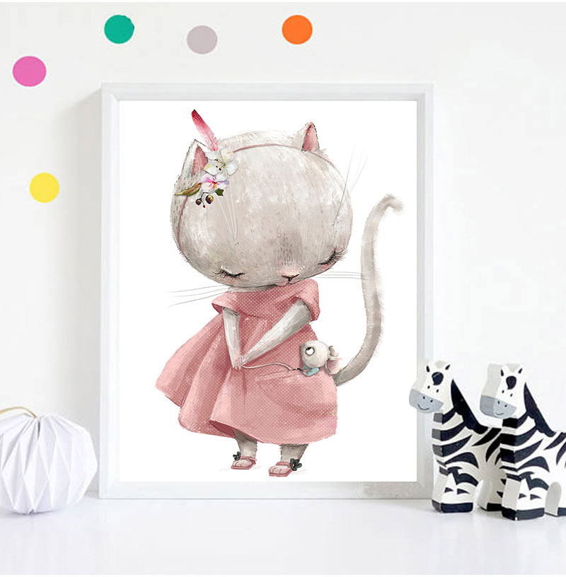 1 шт. безрамный декоративный х – обзор и цена Baby Nursery Animal Prints