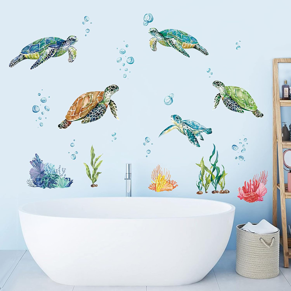 Акварельные морские черепахи,  – обзор и цена Baby Nursery Under The Sea