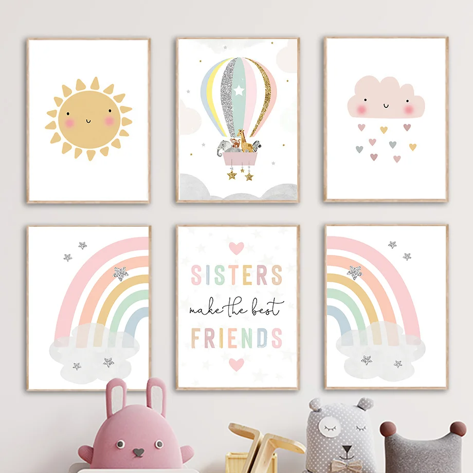 Постеры и принты с изображение – обзор и цена Baby Nursery Artwork