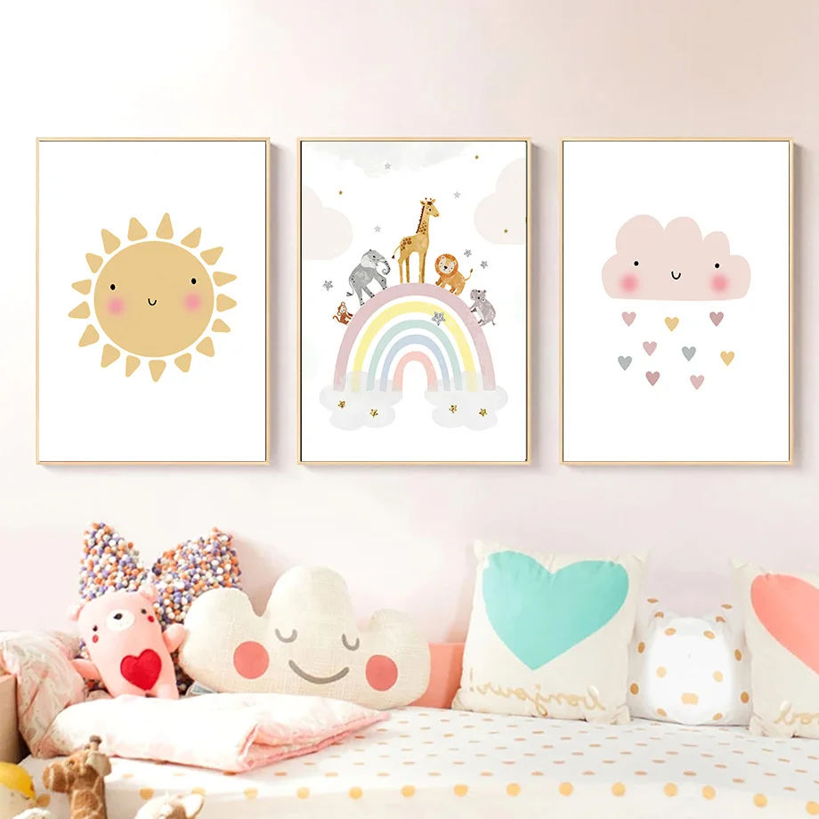 Постеры и принты с изображение – обзор и цена Baby Nursery Artwork