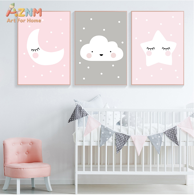 AZNM Милый мультяшный постер с – обзор и цена Baby Nursery Neutral