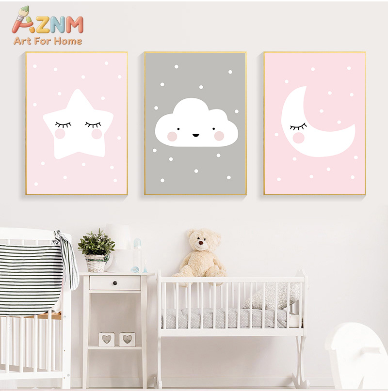 AZNM Милый мультяшный постер с – обзор и цена Baby Nursery Neutral