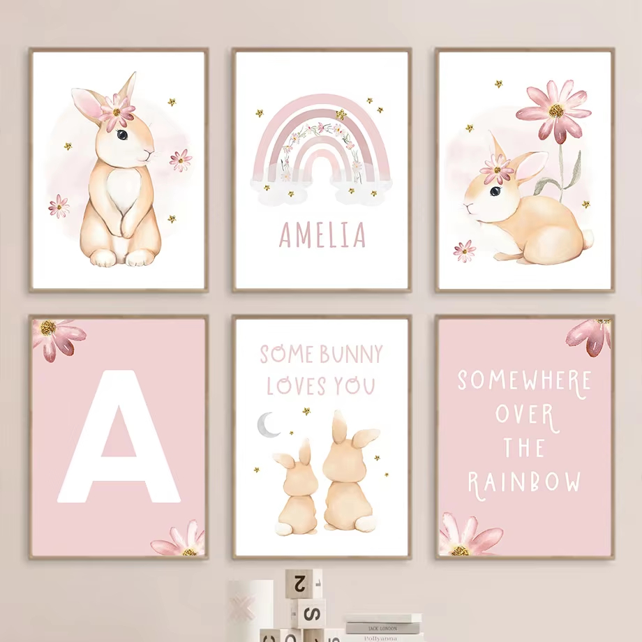 Милый акварельный кролик, раду – обзор и цена Baby Nursery Mirror