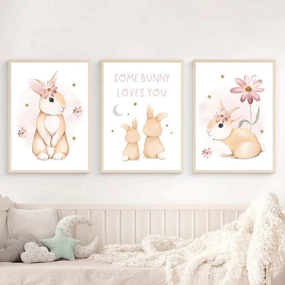 Милый акварельный кролик, раду – обзор и цена Baby Nursery Mirror