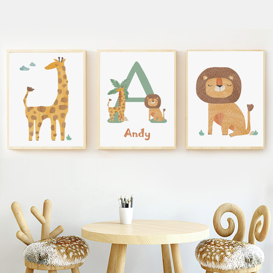 Джунгли, жираф, лев, леопард,  – обзор и цена Baby Nursery Decorations