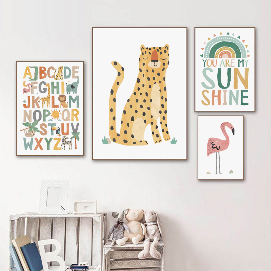 Джунгли, жираф, лев, леопард,  – обзор и цена Baby Nursery Decorations