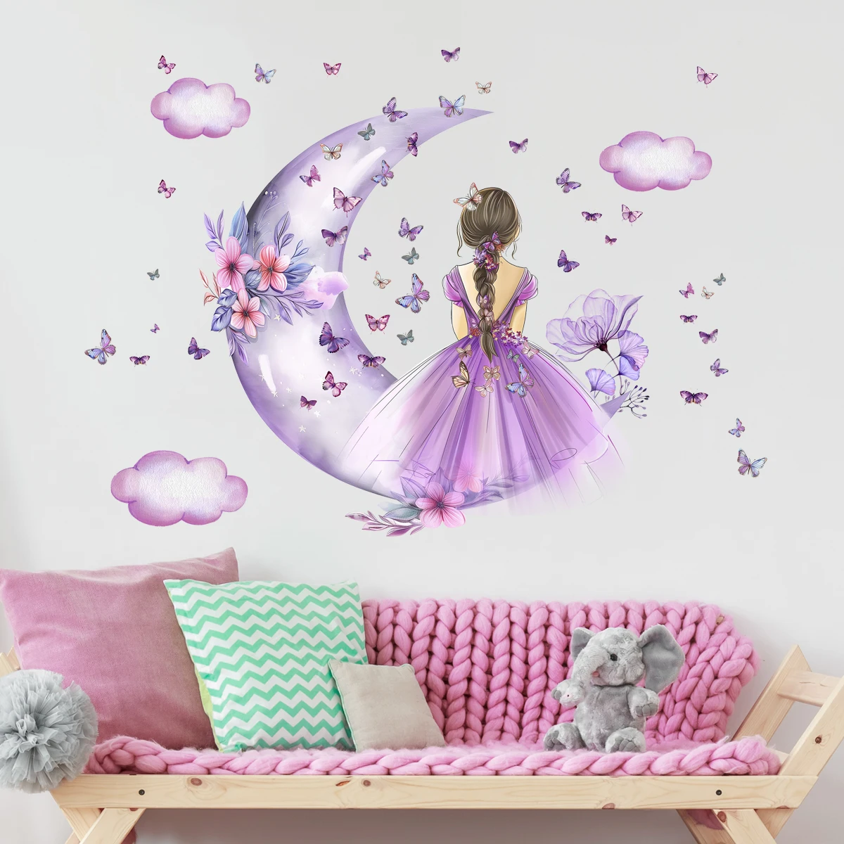 Наклейки на стену с луной и ба – обзор и цена Baby Nursery Ideas Girl
