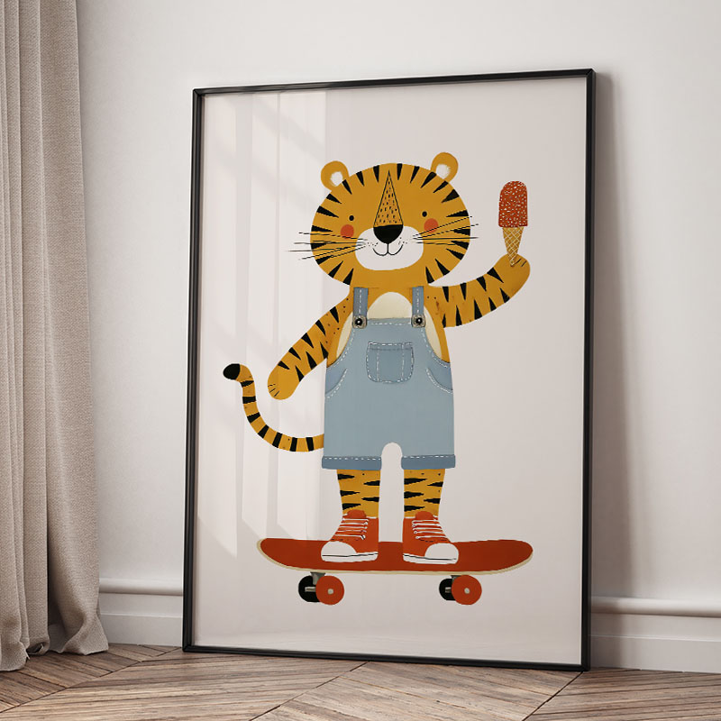 Забавные мультяшные животные:  – обзор и цена Baby Nursery Artwork