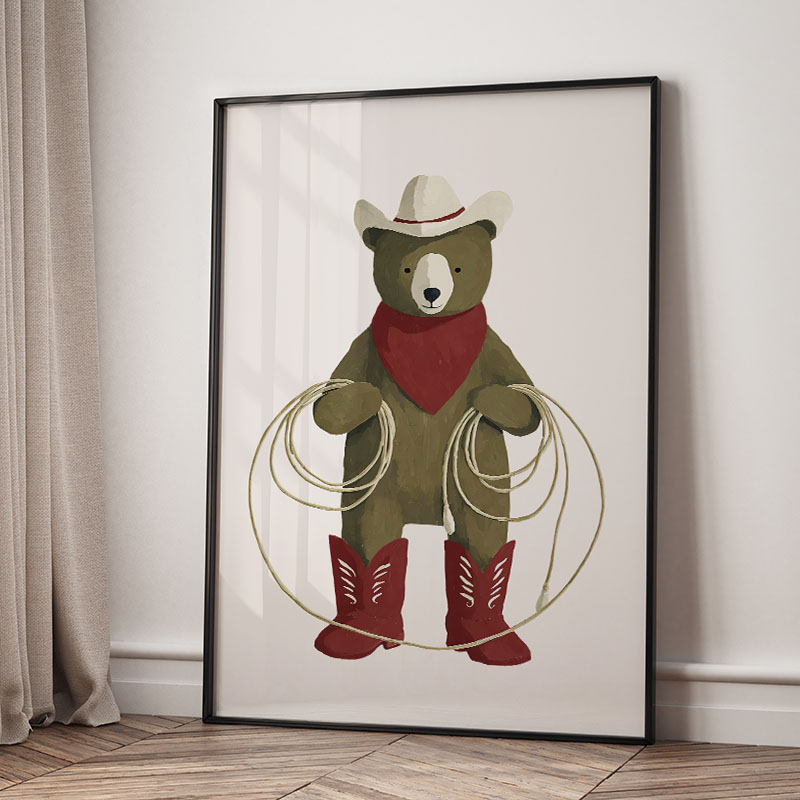 Забавные мультяшные животные:  – обзор и цена Baby Nursery Artwork